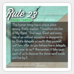 40 RULES OF LOVE - 23 Sticker